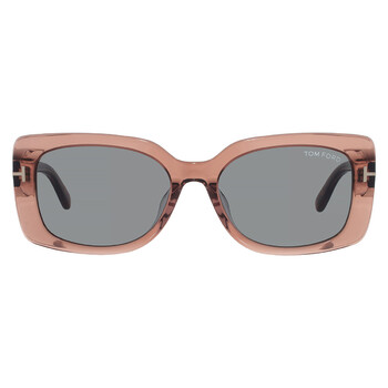 NEW TOM FORD TF1133-K 45B SUNGLASSES BROWN WOMEN EYEWEAR TOM FORD FT1133-K 45B Tom Ford Gradient Smoke Round Ladies Sunglasses FT1133-K 45B  main image 3