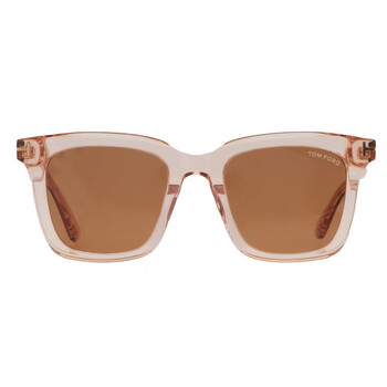 Brown Square Unisex Sunglasses FT0970-K 72E 52
