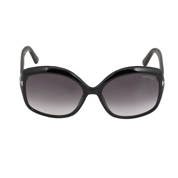 Tom Ford Jada Smoke Gradient Butterfly Ladies Sunglasses  display picture 2