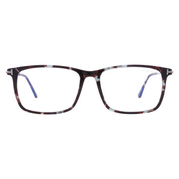 Demo Square Men's Eyeglasses FT5758-B 055 56 Demo Square Men's Eyeglasses FT5758-B 055 56