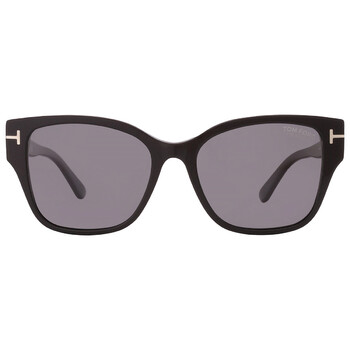 Elsa Polarized Smoke Butterfly Ladies Sunglasses FT1108 01D 55