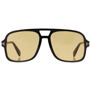 Tom Ford Stephanie Brown Mirror Pilot Ladies Sunglasses FT0570 28G
