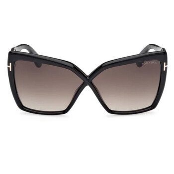 FIORE Smoke Gradient Butterfly Ladies Sunglasses FT1195 01B 63