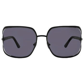 Goldie Smoke Rectangular Ladies Sunglasses FT1092 01A 60