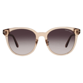 Tom Ford Women\'s Brown Gradient Oval Oversized Sunglasses Tom Ford Brown Gradient Oval Ladies Sunglasses FT1055-K 72F  main image 2