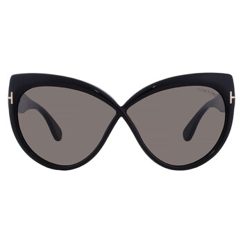 Tom Ford Smoke Wrap Ladies Sunglasses FT1069 01A 68  display picture 3
