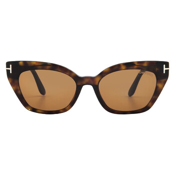 Tom Ford Mikel Polarized Brown Cat Eye Ladies Sunglasses  display picture 2