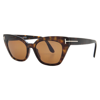 Juliette Brown Cat Eye Unisex Sunglasses FT1031 52E 52