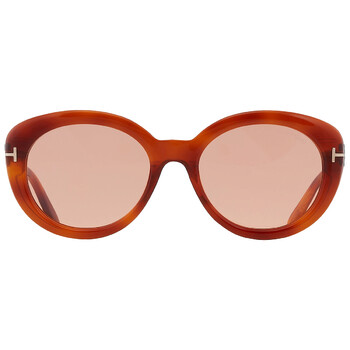 Lily Photochromatic Pink Oval Ladies Sunglasses FT1009 53Y 55