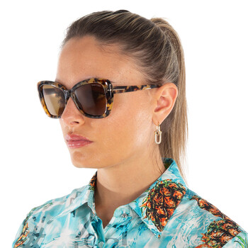 Maeve Roviex Butterfly Ladies Sunglasses FT1008 55J 55