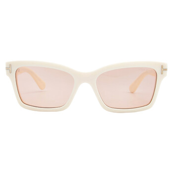 Mikel Pink Mirror Cat Eye Ladies Sunglasses FT1085 25Z 54