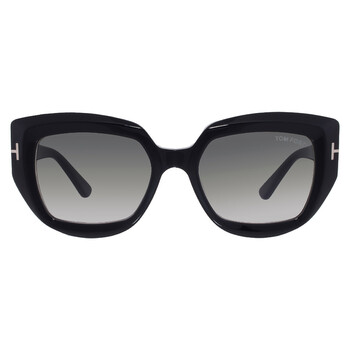 Tom Ford Guinevere Smoke Gradient Butterfly Ladies Sunglasses