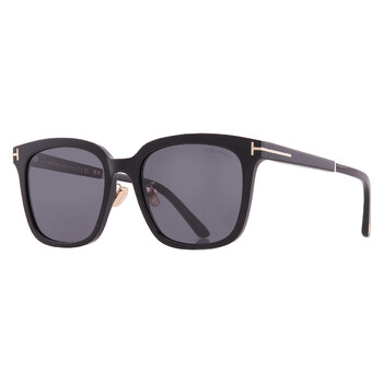 Smoke Square Sunglasses FT1245-K 01A 56