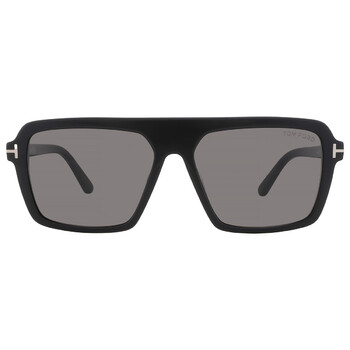 Vincent Smoke Square Men's Sunglasses FT1176 01A 56