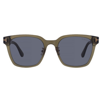 Tom Ford Smoke Square Sunglasses FT1248-K 96A 55 889214580320