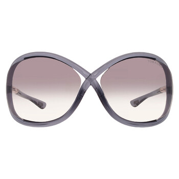 Whitney Smoke Gradient Oversized Ladies Sunglasses FT0009 0B5 64