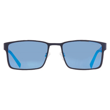 Blue Multilayer Rectangular Men's Sunglasses TH 2087/S 0FLL/VI 57
