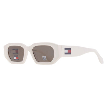 Grey Geometric Unisex Sunglasses TJ 0099/S 0VK6/IR 53