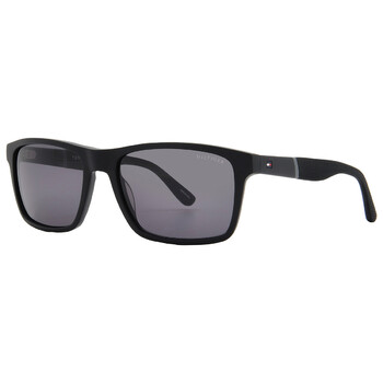 Grey Rectangular Men's Sunglasses TH 1405/S 0KUN/P9 56