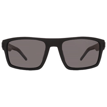 Saint Laurent Dark Grey Rectangular Men's Sunglasses SL 689