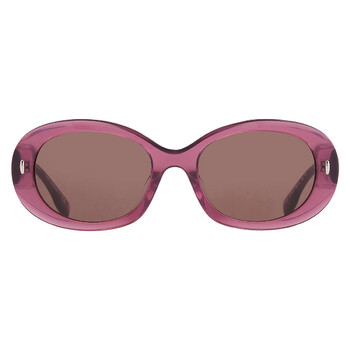 Dark Brown Oval Ladies Sunglasses TY7214U 317973 53