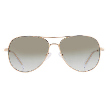 Green Gradient Pilot Ladies Sunglasses TY6114 33438E 58