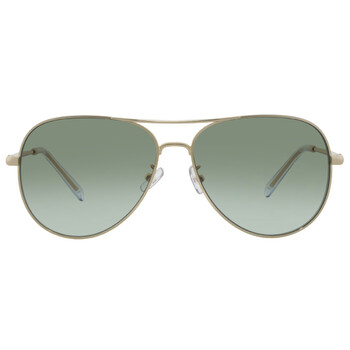 Green Gradient Pilot Ladies Sunglasses TY6114 33438E 60