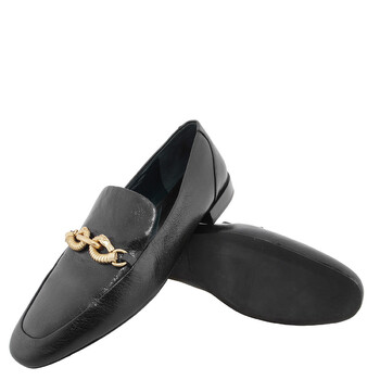 Jessa Leather Loafers - Perfect Black/Gold