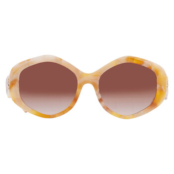 Kira Brown Gradient Geometric Ladies Sunglasses TY7217U 194913 55