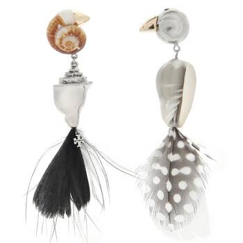 Natural Feather Bird Earring 160148-960