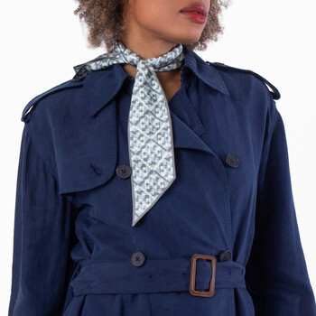 Womens Prismatic T Monogram Silk Ribbon Tie 162980-400