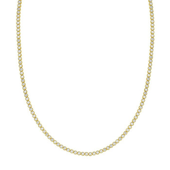 Swarovski Matrix Tennis Necklace S New Gold Shiny White