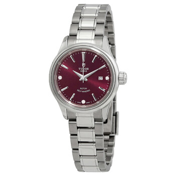 Automatic Burgundy Diamond Dial Ladies Watch M12100-0015 Automatic Burgundy Diamond Dial Ladies Watch M12100-0015