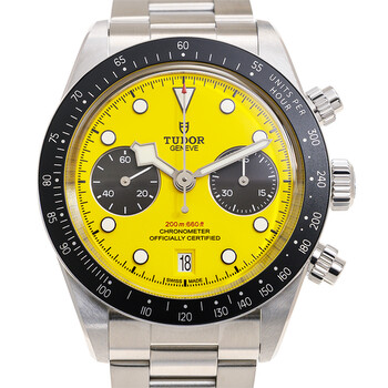 【コンディション○】 定価4.4万RUBBER B TUDORヘリテージクロノ用 Tudor Black Bay Chronograph Turquoise Automatic Men's Watch