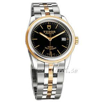 Glamour Date Automatic Black Dial Watch 55003-0007