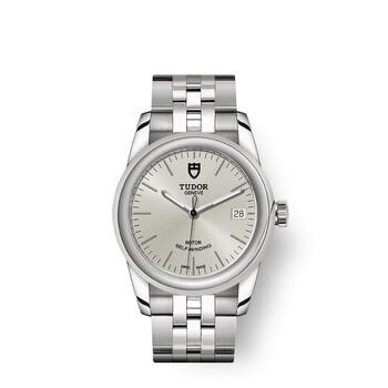 Glamour Date Automatic Silver Dial Watch 55000-0005