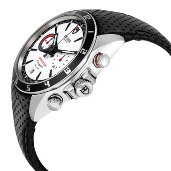 Grantour White Dial Black Leather Men's Watch 20550N-WMCPL