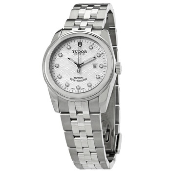 Hand Wind Diamond Silver Jacquard Dial Ladies Watch M53000-0009