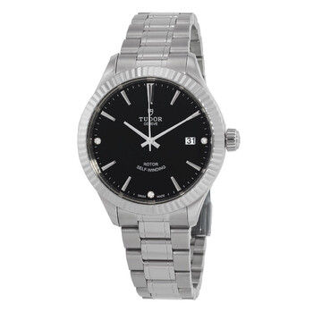 Style Automatic Diamond Black Dial Unisex Watch M12510-0009