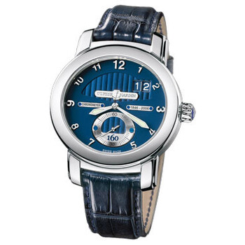Anniversary 160 Blue Dial 18kt White Gold Blue Leather Men's Watch 1600-100 1600-100 (1600-1000) Anniversary 160 Blue Dial 18kt White Gold Blue Leather Men's Watch 1600-100 1600-100 (1600-1000)
