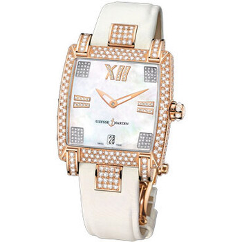 Caprice Mother of Pearl Dial Satin Strap Automatic Ladies Watch 136-91FC-301