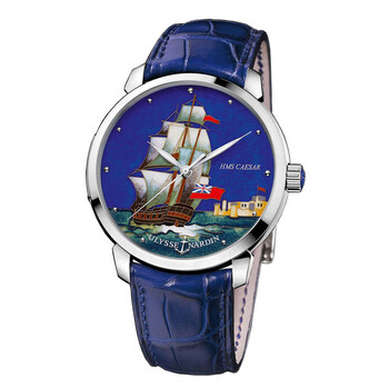 Classico Caesar Enamel Cloisonne Dial Alligator Leather Automatic Men's Watch 8150-111-2-CAESAR