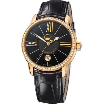 Classico Luna Black Dial Alligator Leather Strap Automatic Men's Watch 8296-122B-2-42 Classico Luna Black Dial Alligator Leather Strap Automatic Men's Watch 8296-122B-2-42