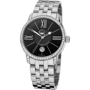 Classico Luna Black Dial Stainless Steel Diamond Men's Watch 8293-122B-7-42 Classico Luna Black Dial Stainless Steel Diamond Men's Watch 8293-122B-7-42