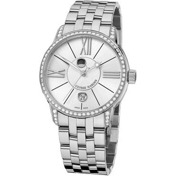 Classico Luna Silver Dial Stainless Steel Diamond Men's Watch 8293-122B-7-41 Classico Luna Silver Dial Stainless Steel Diamond Men's Watch 8293-122B-7-41