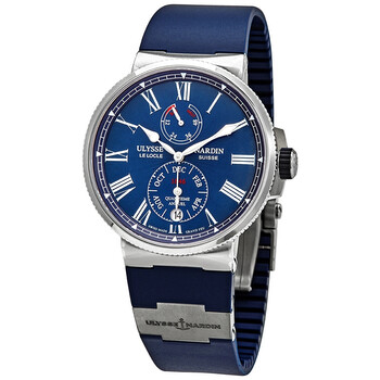 Marine Chronometer Annual Calander Automatic Blue Dial Men's Watch 1133-210-3/E3