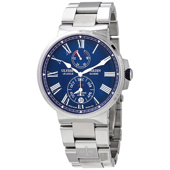 Marine Chronometer Annual Calendar Automatic Blue Dial Men's Watch 1133-210-7M/E3