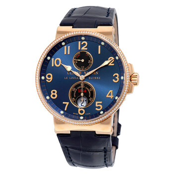 Maxi Marine Automatic Chronometer Blue Dial Diamond 18kt Rose Gold Men's Watch 266-66-BLUE Maxi Marine Automatic Chronometer Blue Dial Diamond 18kt Rose Gold Men's Watch 266-66-BLUE