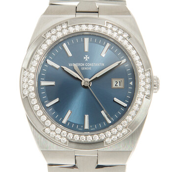 Overseas Quartz Diamond Blue Dial Ladies Watch 1205v/100A-B590