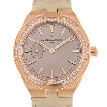 Overseas Small Ladies Light Pink 18 Carat Rose Gold Watch 2305V/000R-B077